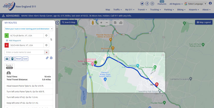 Creating and saving customized route